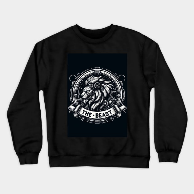 lion mecha Crewneck Sweatshirt by Danwpap2